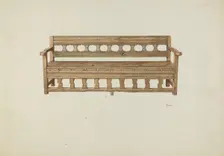 Bench, 1937. Creator: Hal Blakeley