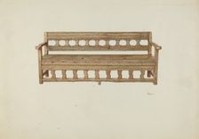Bench, 1937. Creator: Hal Blakeley
