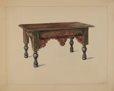 Bench, c. 1936. Creator: Philip Johnson