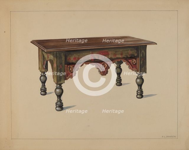 Bench, c. 1936. Creator: Philip Johnson.