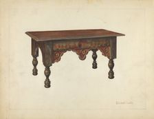 Bench, c. 1953. Creator: Elizabeth Curtis