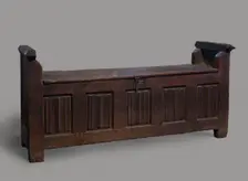 Bench or Chest, French, 15th century. Creator: Unknown
