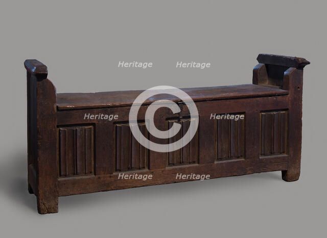 Bench or Chest, French, 15th century. Creator: Unknown.