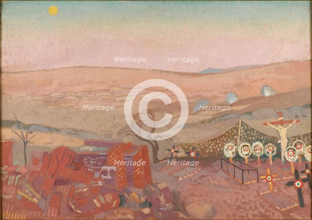 Benay Cemetery, near Saint-Quentin, 1917. Creator: Denis, Maurice (1870-1943).