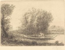 Bend in the River (Un coin de riviere). Creator: Alphonse Legros
