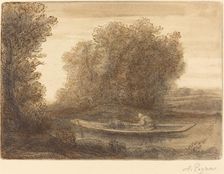 Bend in the River (Un coin de riviere). Creator: Alphonse Legros