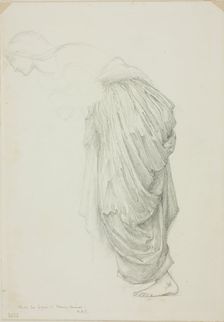 Bending Female Figure, study for Mirror of Venus, c. 1873-77. Creator: Sir Edward Coley Burne-Jones