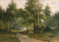 Beneath the Birches. Motif from Mälaren, 1870. Creator: Johan Edvard Bergh