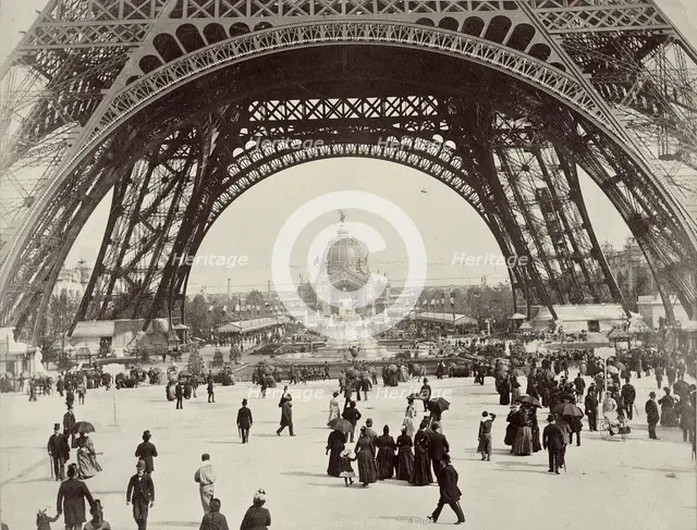 Beneath the Eiffel Tower, Paris, 1889. Creator: Unknown.