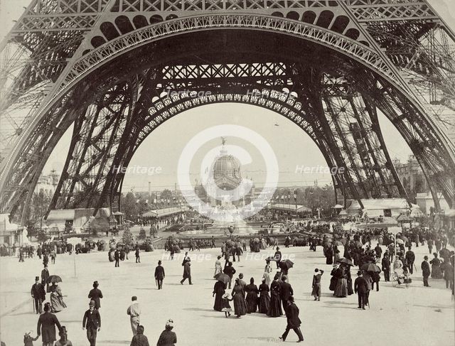 Beneath the Eiffel Tower, Paris, 1889. Creator: Unknown.
