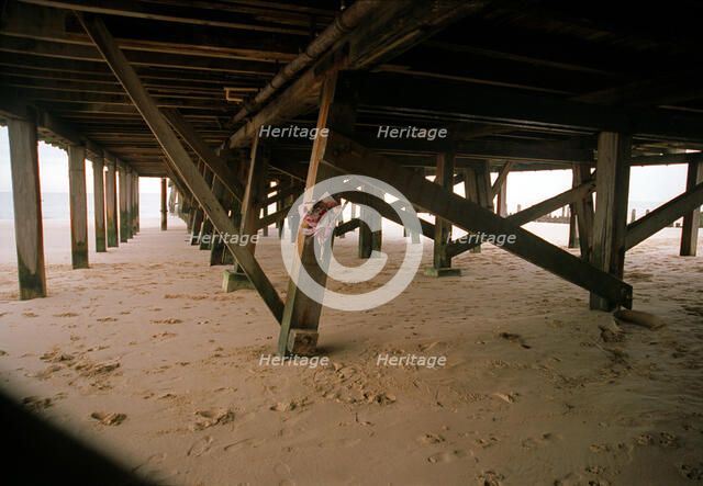 Beneath the pier, Lowestoft, Suffolk, 2000. Artist: P Williams