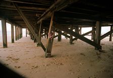 Beneath the pier, Lowestoft, Suffolk, 2000. Artist: P Williams