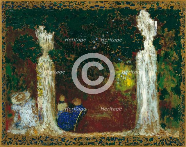 Beneath the Trees, 1897-1898. Artist: Vuillard, Édouard (1868-1940)