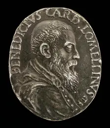 Benedetto Lomellini of Genoa, 1517-1579, Cardinal 1565 [obverse]. Creator: Medallist T.R.