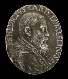 Benedetto Lomellini of Genoa, 1517-1579, Cardinal 1565 [obverse]. Creator: Medallist T.R.