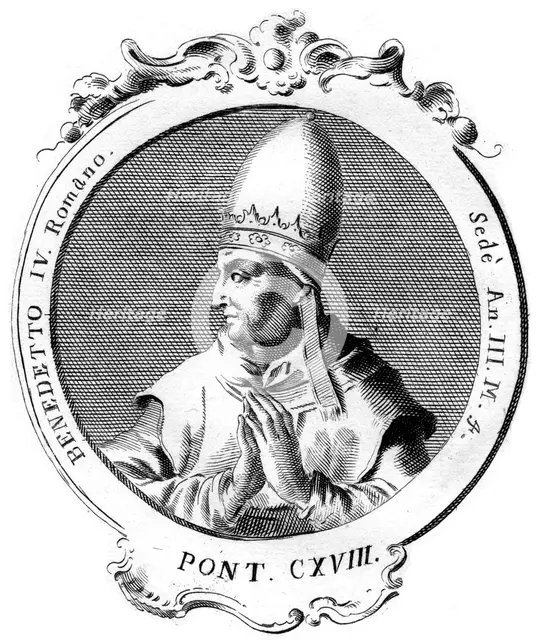 Benedict IV, Pope of the Catholic Church. Artist: Unknown