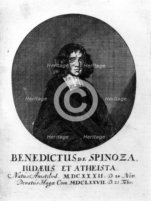 Benedict Spinoza (1632-1677), First modern pantheist. Creator: Unknown.