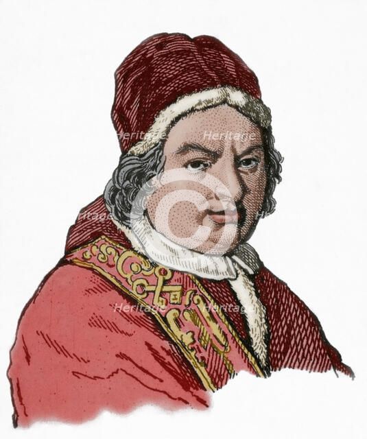 Benedict XIV (1675-1758), Italian Pope (1740-1758).  Creator: Unknown.