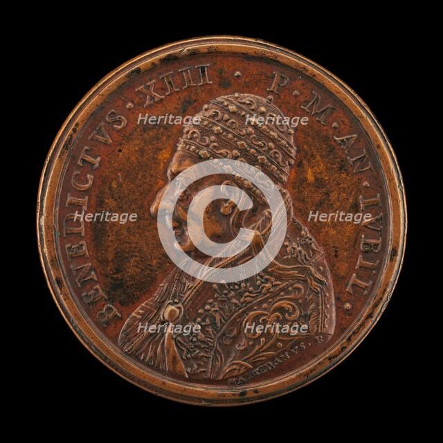 Benedict XIII (Piero Francesco Orsini, 1649-1730), Pope 1724 [obverse], 1724. Creator: Ermenegildo Hamerani.