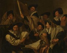 Benediction Being Read in the Synagogue, probably end of 1670s. Creator: Jacob Toorenvliet