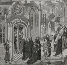 Benedictine monastery of Vézelay, in Burgundy, France, 1446-1448, (1877). Creator: Unknown