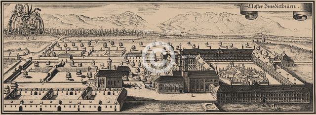 Benediktbeuern Abbey. Artist: Wening, Michael (1645-1718)