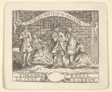 Benefit Ticket for Walker, ca. 1735. Creator: Unknown