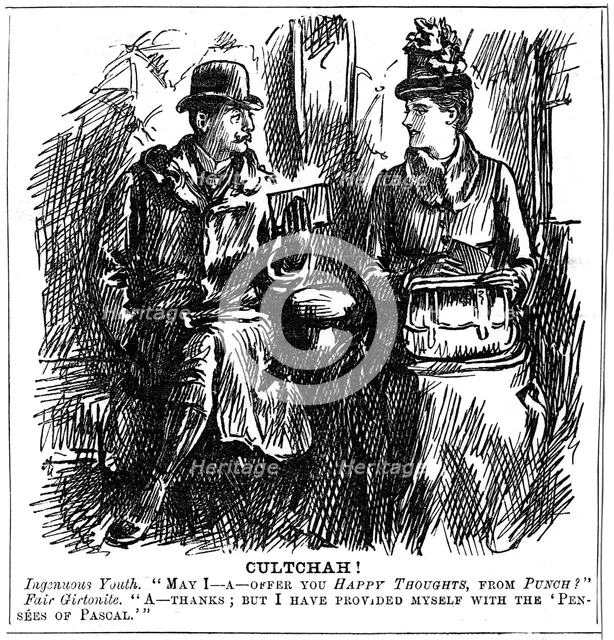 Benefits of university education for women, 1887. Artist: George du Maurier