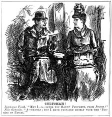 Benefits of university education for women, 1887. Artist: George du Maurier