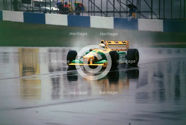 Benetton B193A Ricardo Patrese 1993 Euro GP at Donington Artist: Unknown.