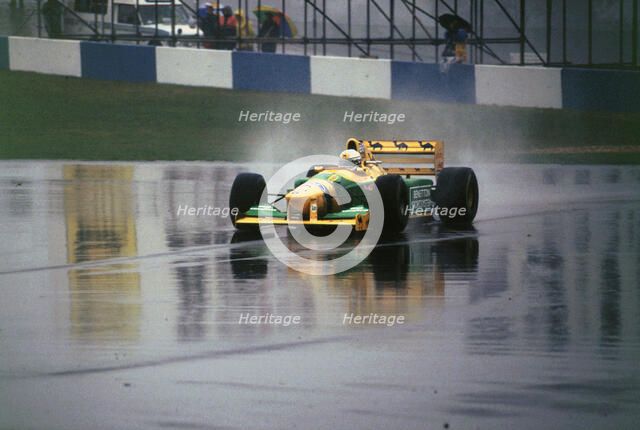 Benetton B193A Ricardo Patrese 1993 Euro GP at Donington Artist: Unknown.