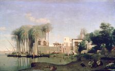 Beni Suef on the Nile 19th century. Artist: Prosper Georges Antoine Marilhat