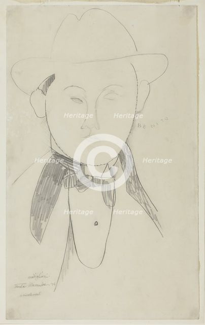 Benito, 1916. Creator: Amadeo Modigliani.