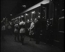 Benito Mussolini, the Italian Leader, Standing on a Platform With King Victor Emmanuel III..., 1938. Creator: British Pathe Ltd