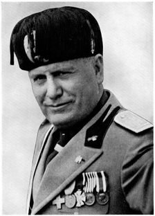 Benito Mussolini, Italian fascist dictator, 20th century. Artist: Mussolini
