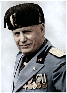Benito Mussolini, Italian fascist dictator, 20th century. Artists: Mussolini, Unknown