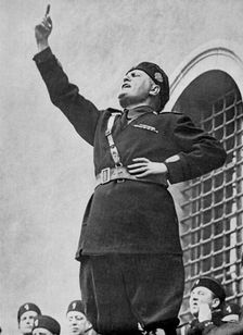 Benito Mussolini, Italian fascist dictator, c1930s