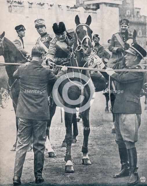 Benito Mussolini, Italian fascist leader, c1922-1933. Artist: Unknown.