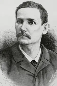 Benito Pérez Galdós, (1843-1920), Spanish novelist, playwright, chronicler and politician, 1883. Creator: Arturo Carretero y Sánchez