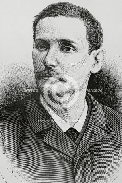Benito Pérez Galdós, (1843-1920), Spanish novelist, playwright, chronicler and politician, 1883.  Creator: Arturo Carretero y Sánchez.
