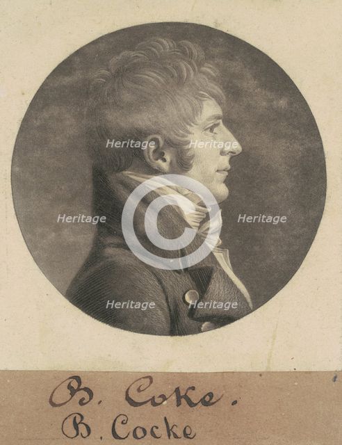 Benjamin Cocke, 1805. Creator: Charles Balthazar Julien Févret de Saint-Mémin.