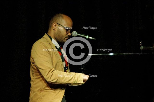 Benjamin Burrell, Carmen Souza's Silver Messengers, Verdict Jazz Club, Brighton East Sussex, 2019. Creator: Brian O'Connor.