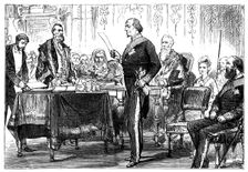 Benjamin Disraeli (1808-1881) receiving the freedom of the city of London, 1878