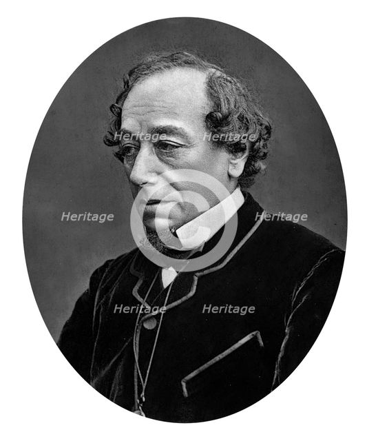 Benjamin Disraeli, 1st Earl of Beaconsfield (1804-1881), British Conservative statesman, c1880. Artist: Unknown