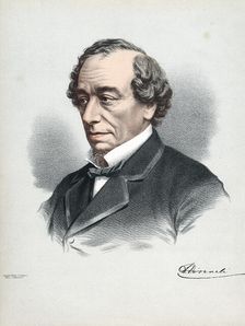 Benjamin Disraeli, 1st Earl of Beaconsfield (1804-1881), British Conservative statesman, c1880. Artist: Cassell, Petter & Galpin
