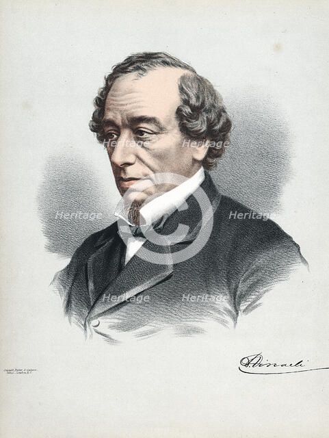 Benjamin Disraeli, 1st Earl of Beaconsfield (1804-1881), British Conservative statesman, c1880. Artist: Cassell, Petter & Galpin