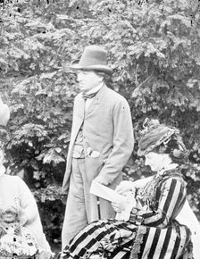 Benjamin Disraeli at Hughenden, Buckinghamshire, 1874. Artist: Henry Taunt