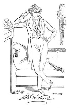 Benjamin Disraeli c1835, (1904). Artist: Alfred Crowquill