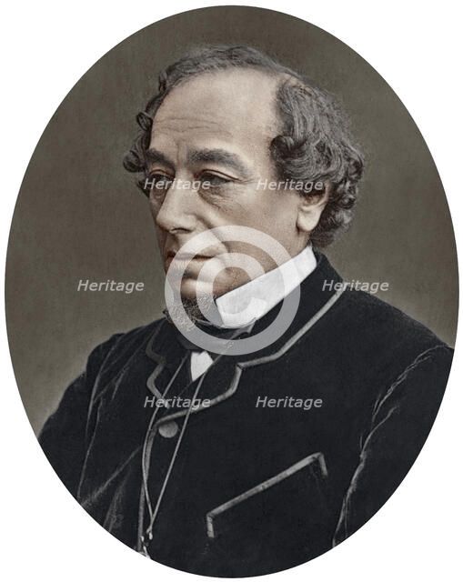 Benjamin Disraeli, Earl of Beaconsfield, British Conservative Prime Minister, 1881.Artist: Lock & Whitfield