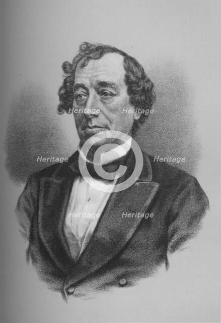 Benjamin Disraeli, Earl of Beaconsfield, British statesman, c1868 (1936). Artist: Unknown.